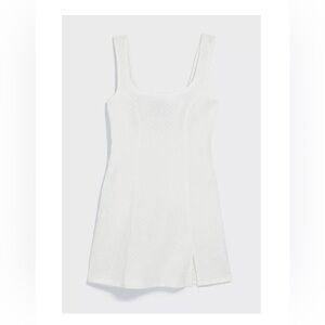 ✨EUC✨ Urban Outfitters White Folly Fitted Notched Mini Dress